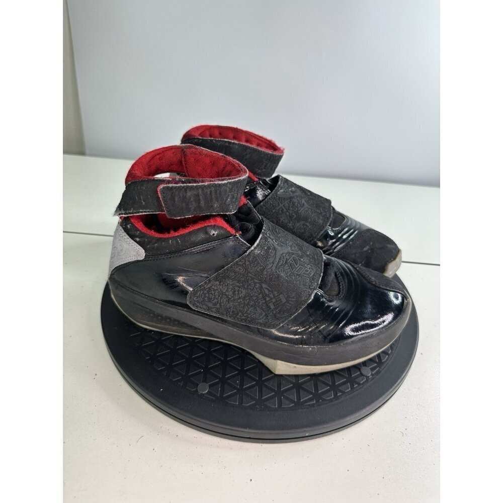 Size 5Y Air Jordan 20 OG GS Stealth 2005 Black Red 310456-001